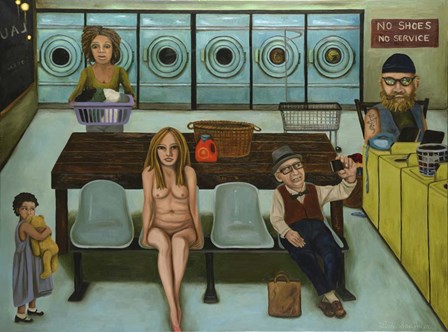 Laundryday 7 by Leah Saulnier art print