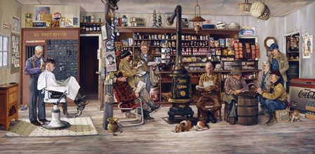 The Mailman by Les Ray art print