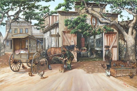 Time Out For Repairs by Les Ray art print