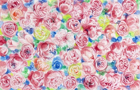 Festive Flower Patterns VIII by Li Bo art print