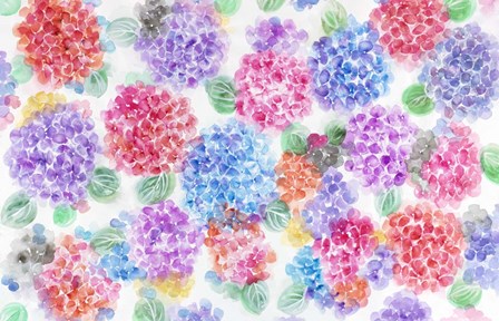 Festive Flower Patterns XI by Li Bo art print