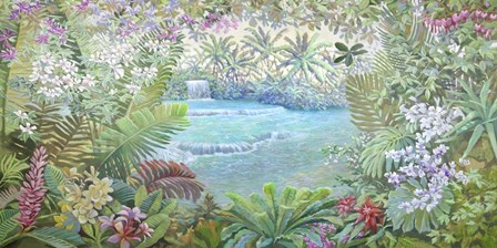 Cascata Tropicale by Andrea Del Missier art print