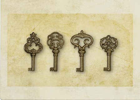 Gold Key Vintage by Marcee Duggar art print