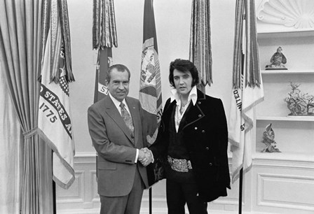 Elvis-Nixon by Marcus Jules art print