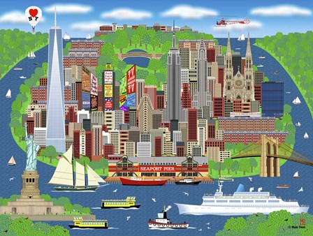 Dream Of New York by Mark Frost art print