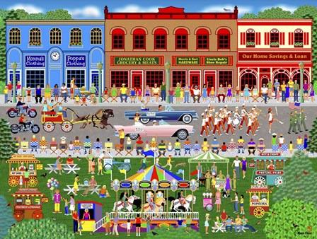 Home Town Parade by Mark Frost art print