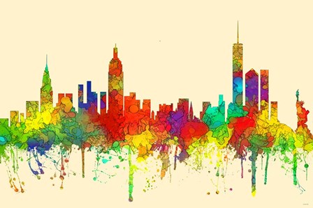 New York NY-SG by Marlene Watson art print