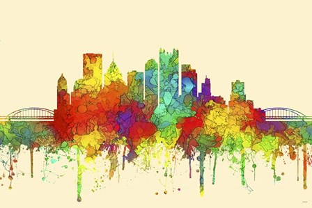 Pittsburgh Pennsylvania-SG by Marlene Watson art print