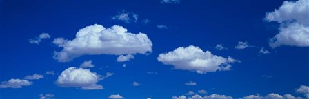 Low angle view of Clouds in the Blue Sky, White Sands, New Mexico by Panoramic Images art print