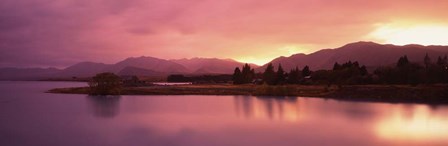 Sunset at Lake Tekapo, South Island, Canterbury, New Zealand by Panoramic Images art print