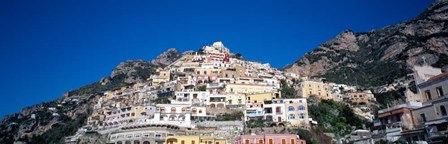 Town on mountains, Positano, Amalfi Coast, Campania, Italy by Panoramic Images art print