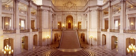 Interiors of City Hall, San Francisco, California by Panoramic Images art print