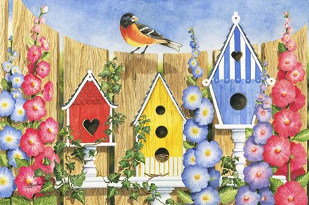 Bird House Row by Mary Irwin art print