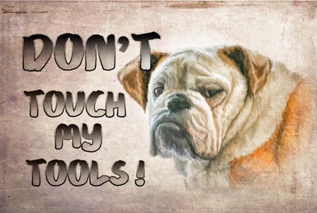 Don&#39;t Touch My Tools by Ramona Murdock art print