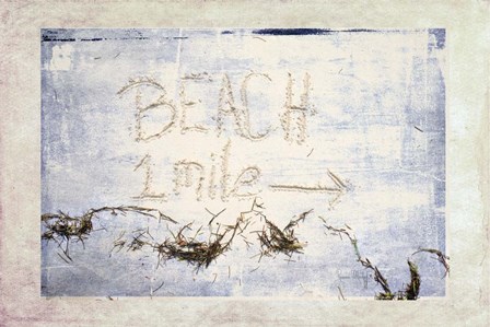 Beach 1 Mile by Ramona Murdock art print