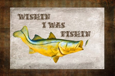 Wishin I Was Fishin III by Ramona Murdock art print