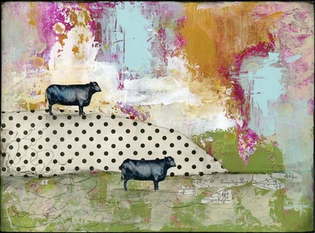 Two Bulls by Sarah Ogren art print
