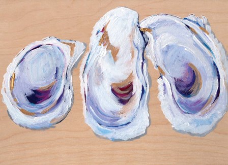 Three Oysters by Anne Seay art print