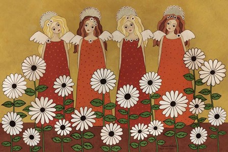 Angels Ana Daisies by Medana Gabbard art print