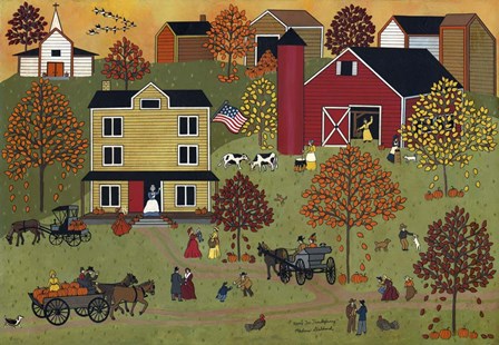 Home For Thanksgiving by Medana Gabbard art print