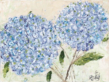 Blue Hydrangeas I by Roey Ebert art print