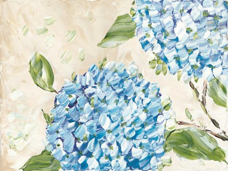 Blue Hydrangeas II by Roey Ebert art print