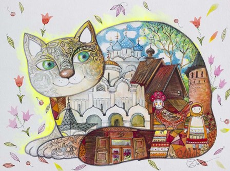 Russian Suzdal by Oxana Zaika art print