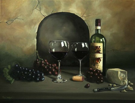 Wine For Two by Paul Walsh art print