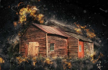 Crazy Barn by Stephen Goodhue art print