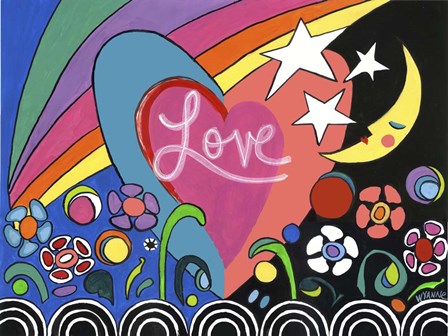Moreland Mural  - Love by Wyanne art print