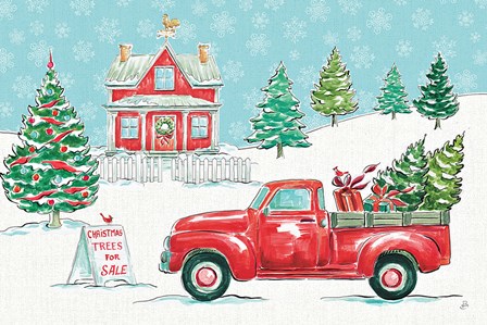 Christmas in the Country II by Daphne Brissonnet art print