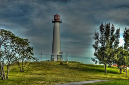 Lighthouse with Red Top by Robert Kaler art print