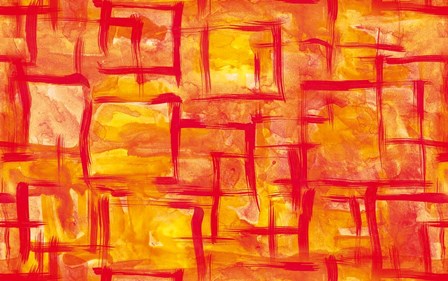 Orange &amp; Yellow by Stessi art print