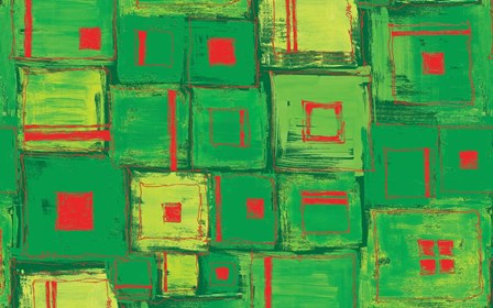 Green and Red by Stessi art print