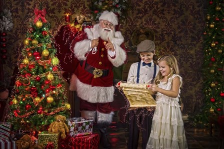 Checking the List by Santa’s Workshop art print