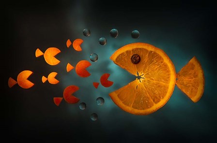 Orange Fish by Aida Ianeva art print