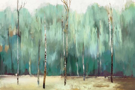 Teal Forest by Allison Pearce art print
