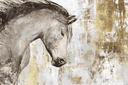 Equestrian Gold V by PI Galerie art print