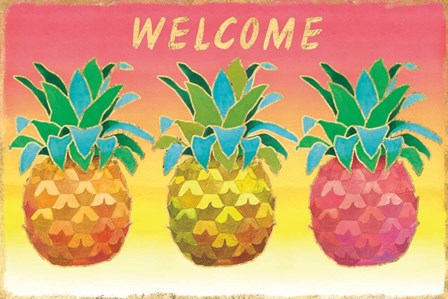 Island Time Pineapples II by Beth Grove art print