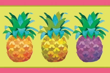 Island Time Pineapples by Beth Grove art print