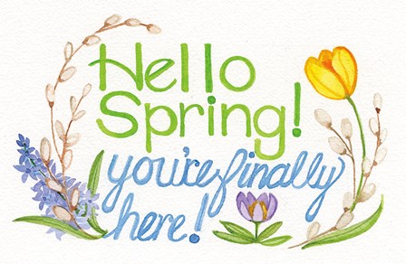 Spring Saying I by Kathleen Parr McKenna art print