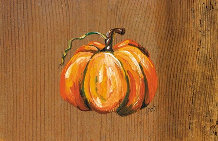 Orange Pumpkin by Molly Susan Strong art print