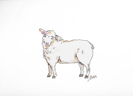 Sheep by Molly Susan Strong art print