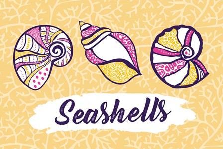 Seashells by ND Art &amp; Design art print