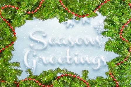 Seasons Greetings by Ramona Murdock art print