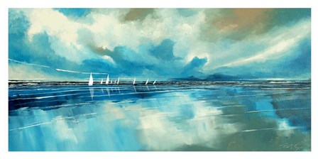 Blue Sky and Boats IV by Stuart Roy art print
