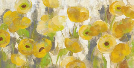 Floating Yellow Flowers I Crop by Silvia Vassileva art print