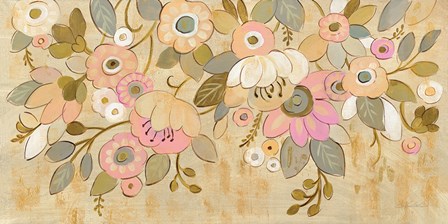 Decorative Pastel Flowers by Silvia Vassileva art print