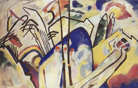 Komposition 4 ,1939 by Wassily Kandinsky art print