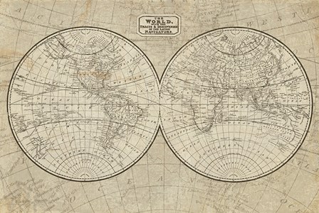World Map by Wild Apple Portfolio art print
